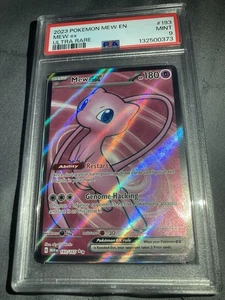 Mew Ex Full Art 193/165 Scarlet Violet 151 Ultra Rare PSA Mint-9 - Bild 1 von 6