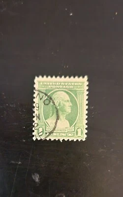 Vintage 1 Cent George Washington Green Stamp Fine - Image 1 of 2