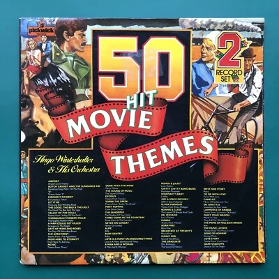 Hugo Winterhalter Orchestra 50 HIT MOVIE THEMES Soundtracks 2x LP Exodus Airport - Image 1 of 4