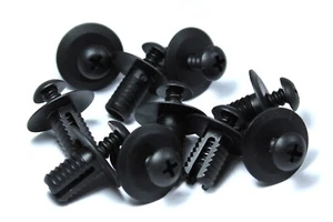 10x Tornillo de plástico remache de rueda de automóvil arco borde revestimiento panel de parachoques escritorio interior - Imagen 1 de 5