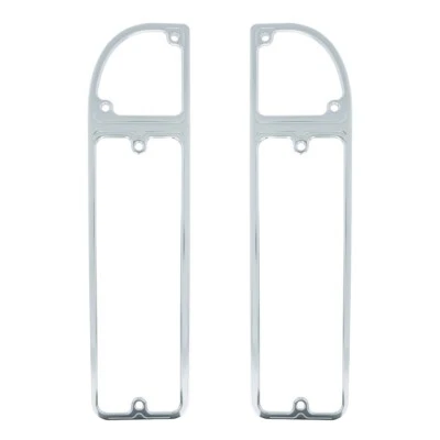 Par de biseles de lámpara de luz trasera de aluminio Billet para camioneta Chevy GMC 1967-1972 Foto 1 de 4