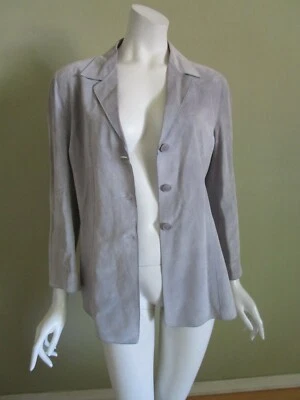 Chaqueta Blazer ARMANI COLLEZIONI Hecha en Italia Gamuza en Lavanda Talla 10 $2495 Foto 1 de 4