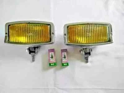Hella 139 chrome yellow fog lights fog lamp VW Mercedes Ford BMW - Image 1 of 4