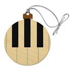 Piano Keys Keyboard Pianist Music Wood Christmas Tree Holiday Ornament