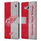 Official Nhl Detroit Red Wings Leather Book Wallet Case For Samsung Phones 3