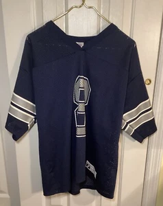 Vintage Logo 7 Troy Aikman Jersey Dallas Cowboys NFL Size L #8 USA Football 90s! - Picture 1 of 6