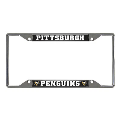 NUEVO NHL Pittsburgh Penguins Coche Camión Cromo Metal Marco de Placa Foto 1 de 2