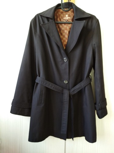 LOUIS VUITTON（LV） Giacca vintage da donna Louis Vuitton nera taglia XL LV trench