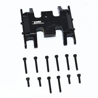 NEW GPM Racing Aluminum Lower Gear Cover Black : SCX24 Deadbolt / Jeep Wrangler - Image 1 of 4