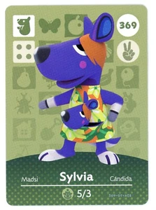 Sylvia #369 - Amiibo Card - Animal Crossing Series 1 - Authentic Nintendo - Picture 1 of 2