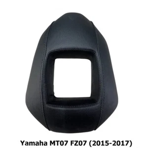 Back Stunt Rear Seat Step Yamaha MT07 / FZ07 Leather Passenger For 2015-2017 - Picture 1 of 10