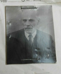 #0108 Griechenland 1939 Foto auf Urkunde für Mann aus Lechovo Kastoria geb. 1868 - Bild 1 von 3