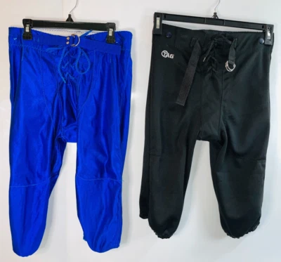 Alleson Athletic Baseball Football Pants Youth Boys Size L Blue & Black Lot of 2 - Image 1 of 4