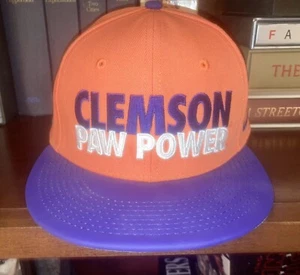nike clemson tigers verstellbare druckknopflasche mütze paw power true motto neu vintage - Bild 1 von 8