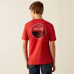 Ariat Youth Boy's Original Flag Scope T-Shirt-54067 - Picture 1 of 5