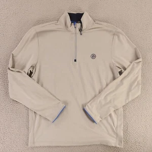 Polo Ralph Lauren Sweatshirt Mens M Gray 1/4 Zip Mock Neck Butler Golf NEW - Picture 1 of 14