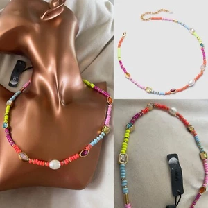 πππ Mimco Lively Electric New Neck Choker Necklace + Dust Bag - Picture 1 of 10