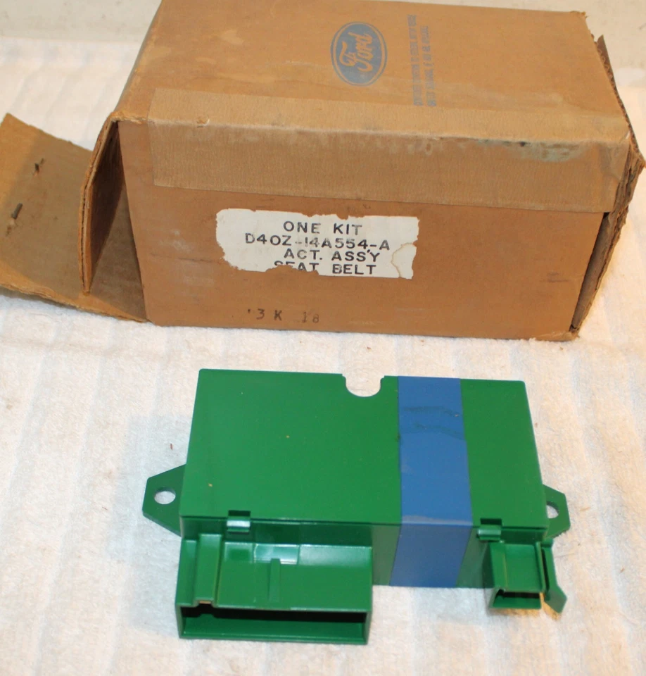 1974 Ford Ranchero Gt NOS SEAT BELT and IGNITION WARNING SYSTEM ACTUATOR - Image 1 of 4