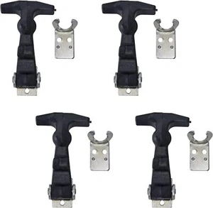 Buyers Products WJ1954 4 Inch Easy Grip Rubber Hood Catch with 4 Count - Picture 1 of 3