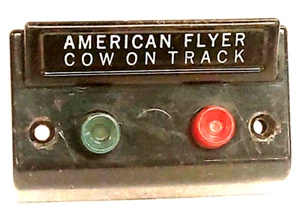 AMERICAN FLYER "COW ON TRACK" CONTROL BUTTON-NICE QUALITY! - Picture 1 of 2