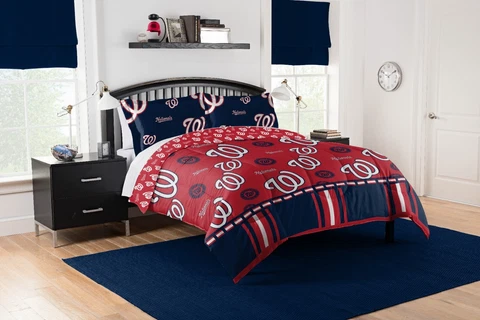 Washington Nationals Queen Bed in a Bag (Rotary) OFFICIAL MLB Cover