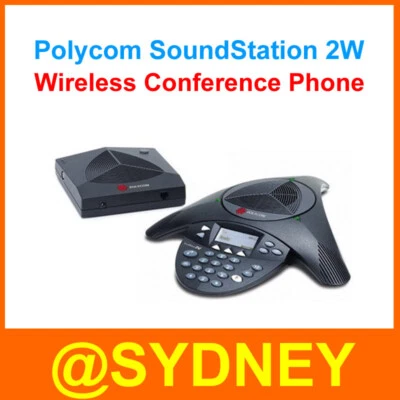 New POLYCOM SoundStation 2W Console & Base Station Wireless Conference Phone - Image 1 of 2