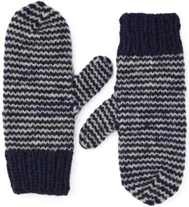 Filson Wool Handmade Mittens MADE IN CANDA Striped Solid Blue Gray Red Brown CC - Picture 1 of 5