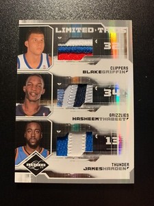 2009-10 James Harden, Blake Griffin RC #d 2/10 Limited Trios Prime Only 10 Made