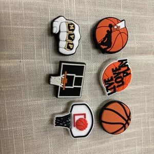 Croc Jibbitz Silicon ~ lotto di 6 #620 basket - Foto 1 di 1