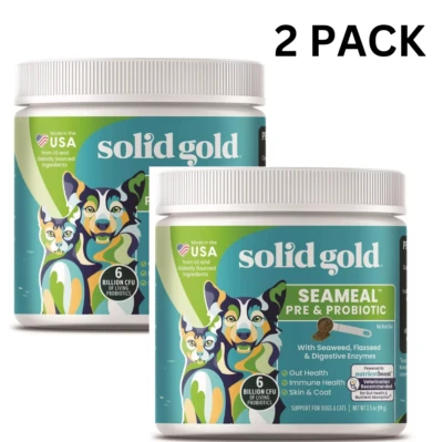 Probióticos para gatos/perros enzimas prebióticos para la salud digestiva algas en polvo paquete de 2 Foto 1 de 4