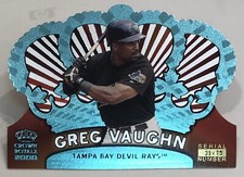 2000 Crown Royale - Platinum Blue - Greg Vaughn - #135 - Devil Rays - NrMt-Mt