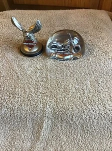 Lotto (2) Statuetta Vintage Franklin Nuova Nuova Rocca Harley Davidson Eagle - Foto 1 di 5