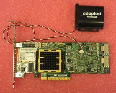 Adaptec ASR-5805Z 8-Port SAS/SATA 512mb FH RAID Controller Card PCA-00304-05+BBU - Image 1 of 4