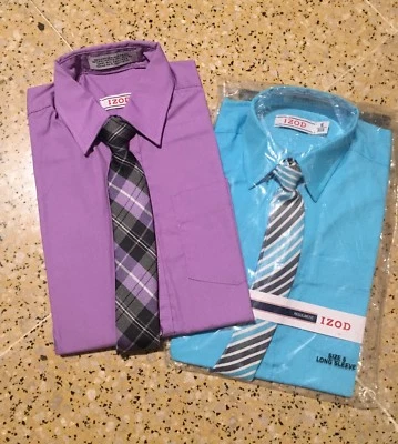 Camisa y corbata manga larga niño IZOD Foto 1 de 3