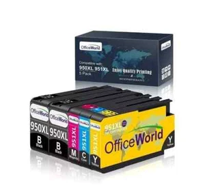 OfficeWorld 950XL/951XL Inks for HP Officejet 8600 8100 8610 8620 8630 8640 8660 - Picture 1 of 2