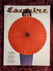 ESQUIRE August 1958 Carnegie Hall Saratoga Springs William Inge Westerns - Picture 1 of 2