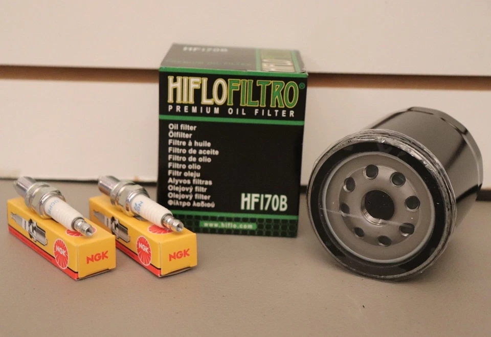 Harley Davidson Sportster XL 883 1200 Tune Up Kit Oil Filter & 2 NGK Spark Plugs - Image 1 of 1