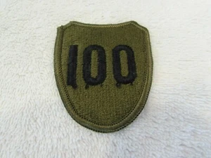 WWII US Army 100th Infantry Division Training Patch, Original, Olive Green - Picture 1 of 3
