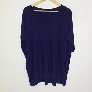 Eileen Fisher Oversized Knit Top-Small-Dolman Short Sleeve-Boxy Fit-Italian Yarn - Picture 1 of 7