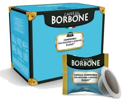 Capsule Caffè Borbone Miscela Oro Cremoso Compatibili con macchine Bialetti
