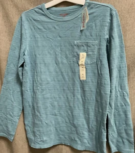 ๐งท CAT & JACK BOY'S LONG SLEEVE T-SHIRT BLUE, XL (16) ๐ - Picture 1 of 3