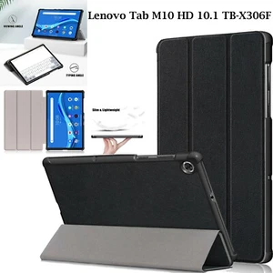 Case For Lenovo Tab M10 HD 2nd Gen 10.1 TB-X306F Leather Magnetic Smart Cover - Picture 1 of 16
