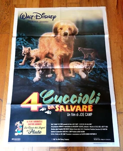 MANIFESTO 2F ORIGINALE 1987 - 4 CUCCIOLI DA SALVARE - Walt Disney, Joe Camp - Foto 1 di 4