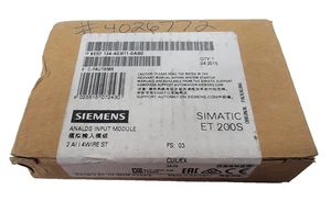 New Sealed Analog Input Module 2 AI I 4Wire ST Simatic ET 200S 6ES7 134-4GB11-0A - Picture 1 of 6