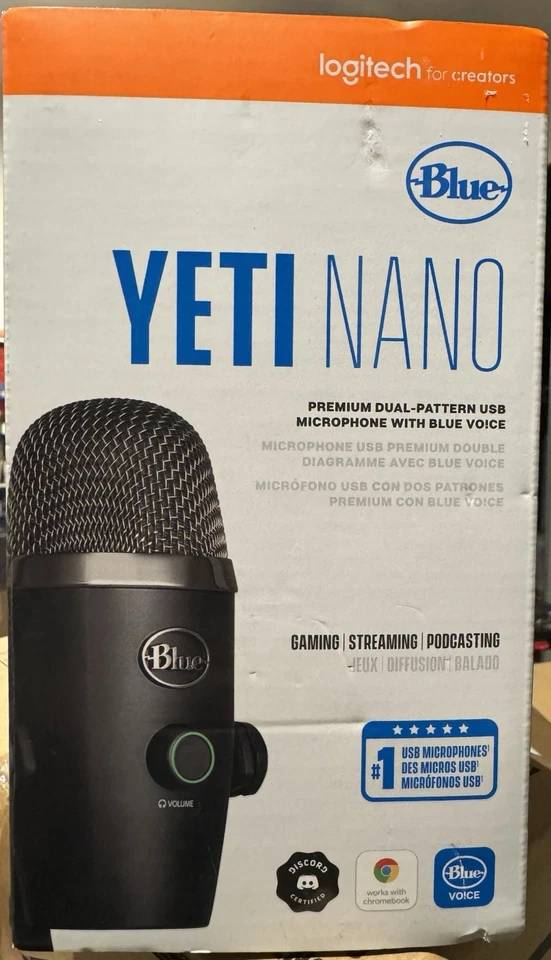 Blue Yeti Nano Premium USB Microphone - Black *NEW* - Image 1 of 1