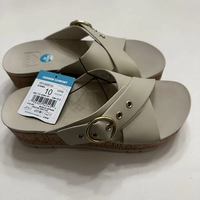 Reef Womens Sandals Vista Higher Gia Platform Slide Buckle Vegan Leather Size 10 - Image 1 of 3