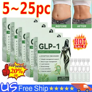 5-25X GLP-1 Weight Loss Oral Solution - 6 Symptom Recovery Slimming Drops// - Picture 1 of 18