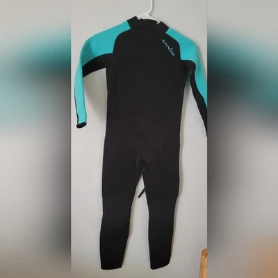 Traje de neopreno OMGear niños 12 3 mm neopreno buceo snorkel buceo traje húmedo negro y azul Foto 1 de 4
