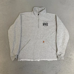 Carhartt Pullover 1/4 Zip Mens Size Medium Gray 105294 HGY *READ* - Picture 1 of 11