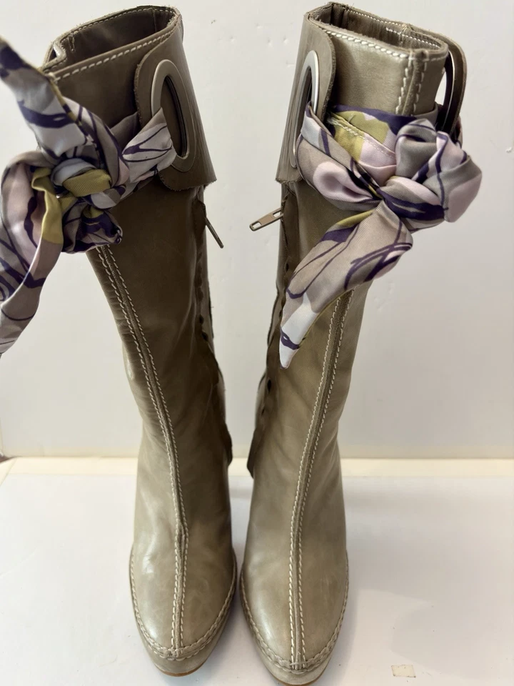 Marni Vintage Boots With Scarf Detail Size 35 - Image 1 of 4